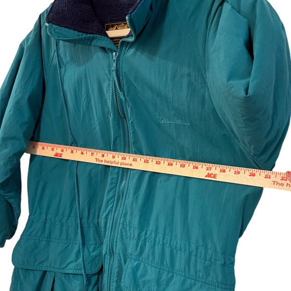 Eddie Bauer S Vintage 90's Waterproof WindSong Chore Jacket Hood Lined Barn Coat - Picture 5 of 8